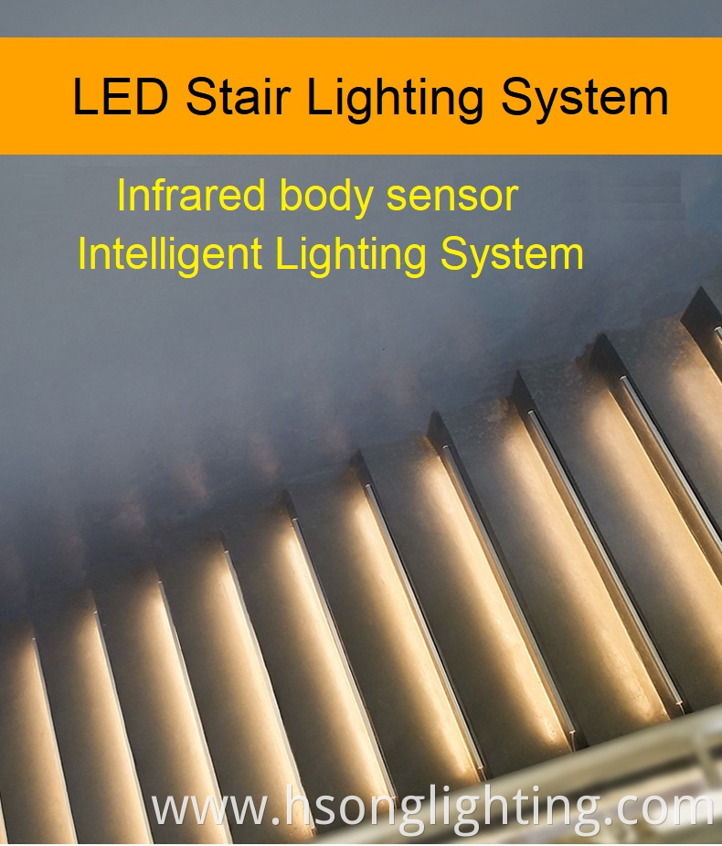 LED Smart Stair Light Under Bed Light PIR Sensor Detector Control Intelligent Wall Lamp Cupboard Wardrobe Kitchen Light